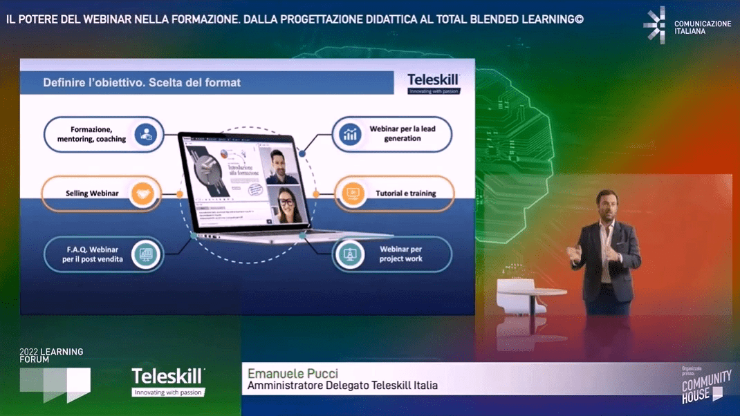 Format, progettazione e obiettivo del webinar