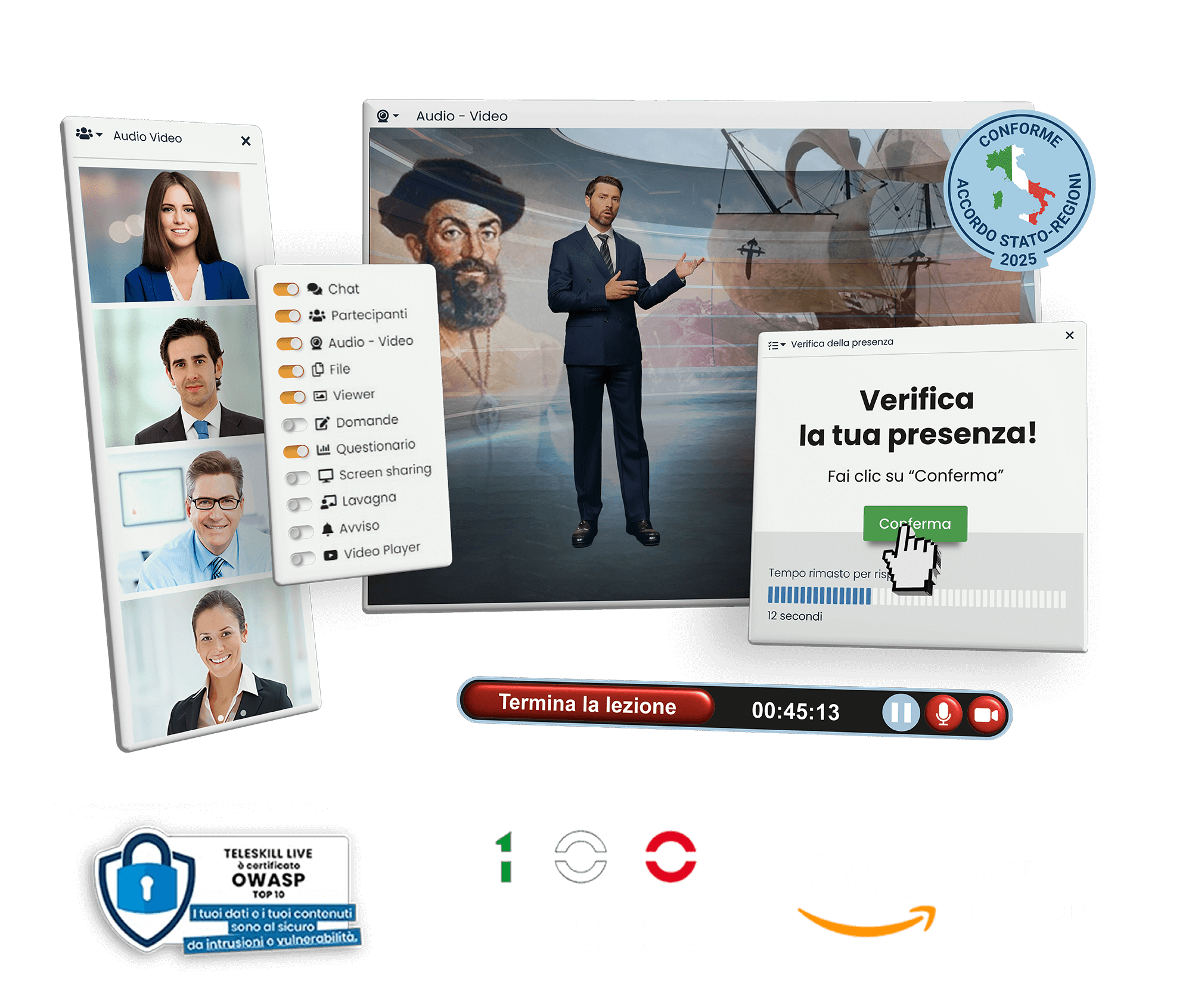 Anteprima interfaccia webinar Teleskill