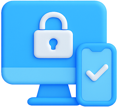 Accesso sicuro desktop e mobile