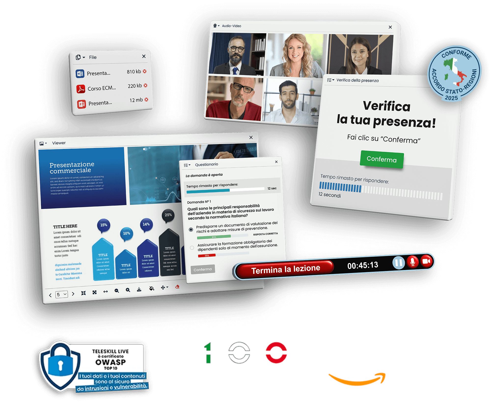 Anteprima interfaccia webinar Teleskill